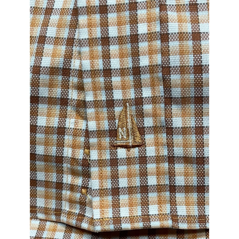 Nordstrom Mens‎ M Smartcare Orange Long Sleeve button Down Shirt